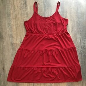 LuLaRoe Red Sleeveless Dress